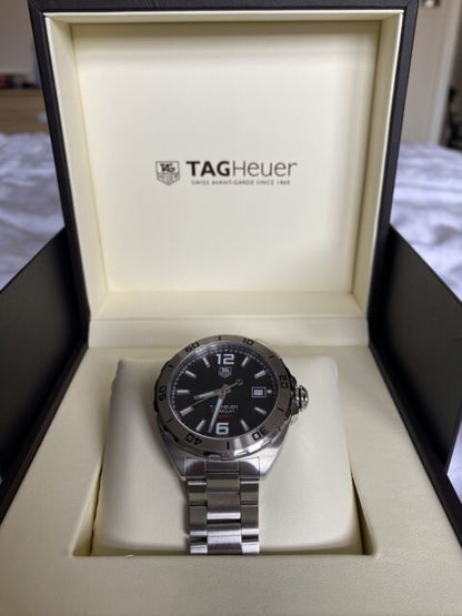 Tag Heuer Formula 1 Automatic Black Dial Silver Steel Strap Watch for Men - WAZ2113.BA0875