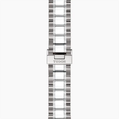 Tudor Style Automatic Black Dial Silver Steel Strap Watch for Men - M12710-0003