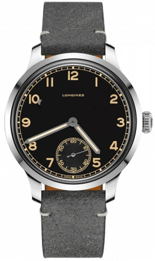 Longines Heritage Military 1938 Black Dial Men's Watch L2.826.4.53.2