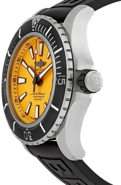 Breitling Superocean Automatic 48 Yellow Dial Men's Watch E17369241I1S2