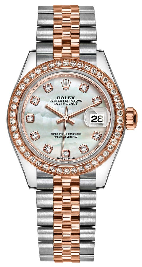 Rolex Lady-Datejust 28 Gold & Steel Watch 279381RBR-0013
