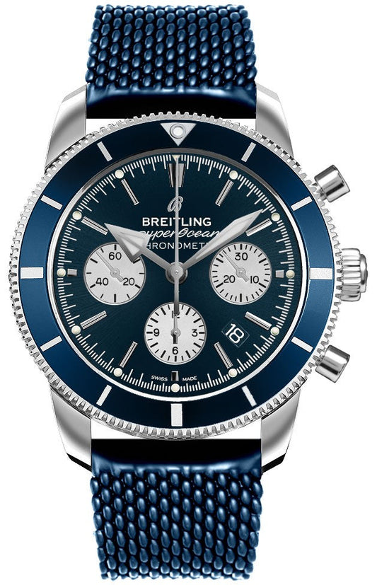 Breitling Superocean Heritage II B01 Chronograph 44 Blue Dial Men's Watch AB0162161C1S1