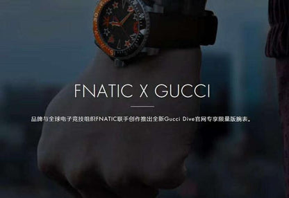 Gucci Dive Limited Edition Black Dial Black Rubber Strap Unisex Watch - YA136333