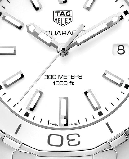 Tag Heuer Aquaracer Quartz White Dial Two Tone Steel Strap Watch Women - WAY131B.BA0914