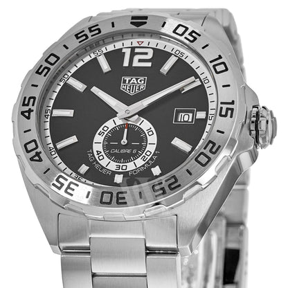 Tag Heuer Formula 1 Automatic Black Dial Silver Steel Strap Watch for Men - WAZ2012.BA0842