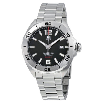 Tag Heuer Formula 1 Automatic Black Dial Silver Steel Strap Watch for Men - WAZ2113.BA0875
