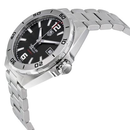Tag Heuer Formula 1 Automatic Black Dial Silver Steel Strap Watch for Men - WAZ2113.BA0875